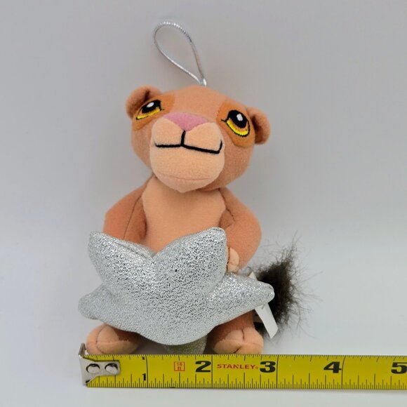 Simba Disney Christmas Ornament Holiday Plush Toy Star Silver 2002 The Lion King - Picture 3 of 8